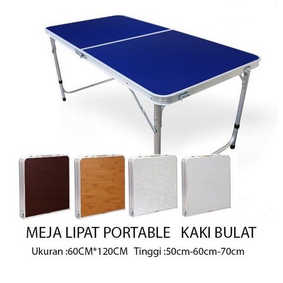 Jual Promo Meja Lipat Portable Meja Lipat Portable Kaki Bulat Dan Meja Lipat Portable Kaki