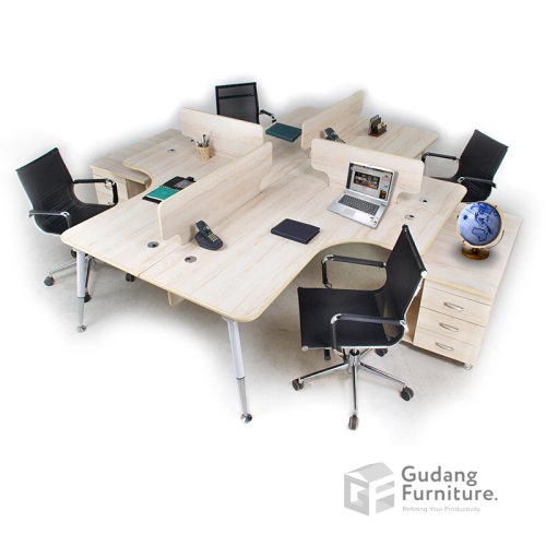 Jual Meja Partisi / Workstation Kantor / Meja Kerja Kantor Aditech FRW ...