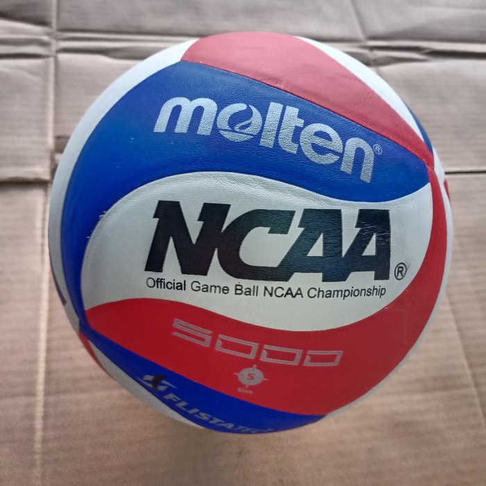 Molten V5M5000-3N Flistatec NCAA Volleyball - Red/White/Blue - Size 5 PU Microfiber