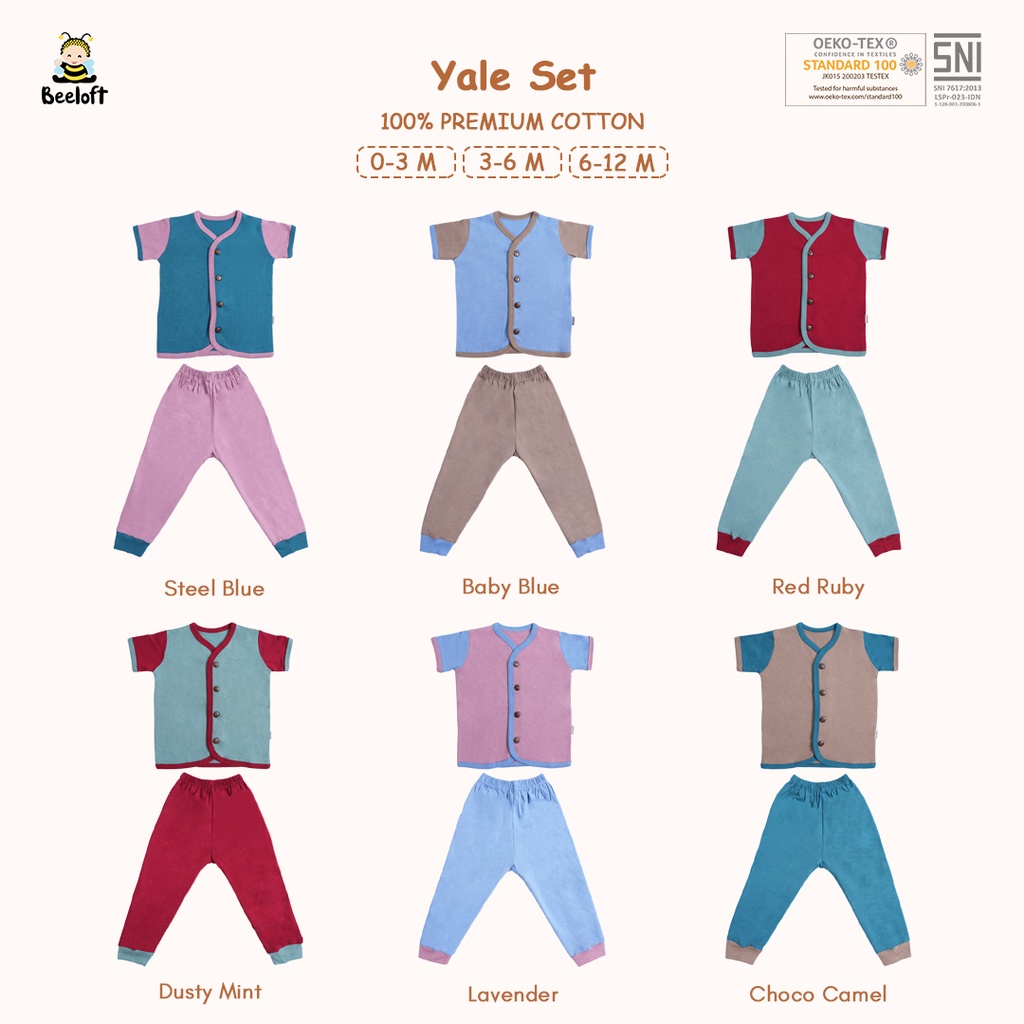 Jual Beeloft Baju Bayi Newborn Setelan Yale Set Vol Iii Shopee