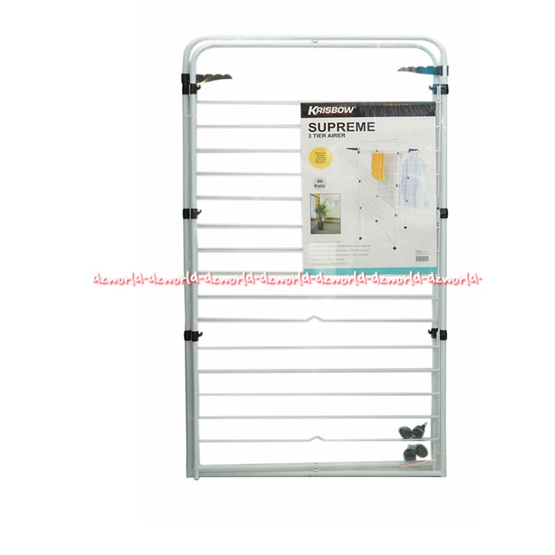 Jual Krisbow Supreme 3tier Airer Towel Rack Jemuran Handuk Banyak ...