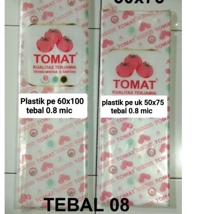 Jual Plastik Pe Uk X Tebal Mic Plastik Pe Tebal Merk Tomat Shopee Indonesia