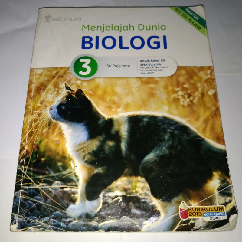 Jual Buku Pelajaran Menjelajah Dunia Biologi Jilid 3 Untuk Kelas XII ...