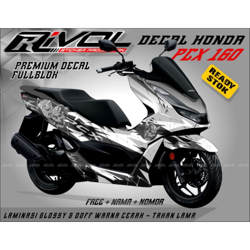 Jual stiker decal variasi honda pcx 160 full body striping variasi ...