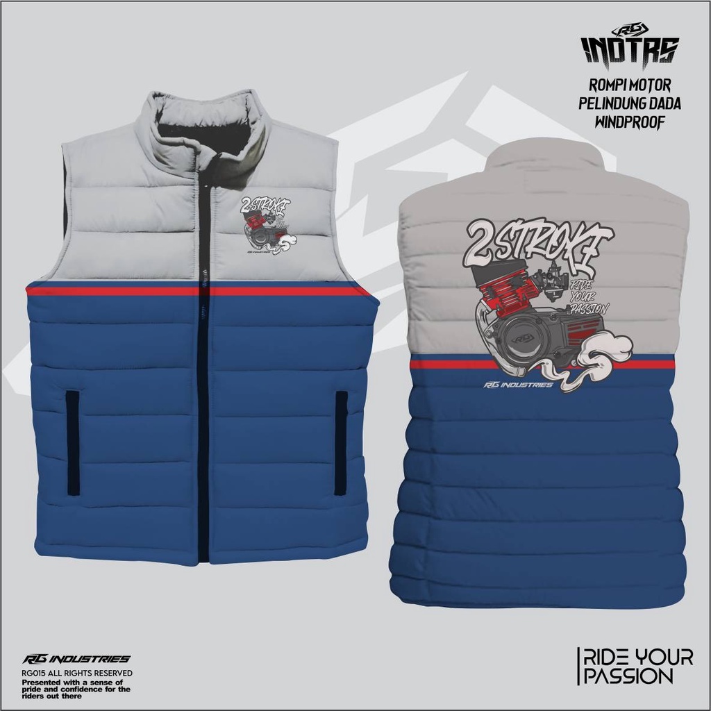 Jual Jaket Rompi 2 Stroke / Rompi Motor Pria | Shopee Indonesia