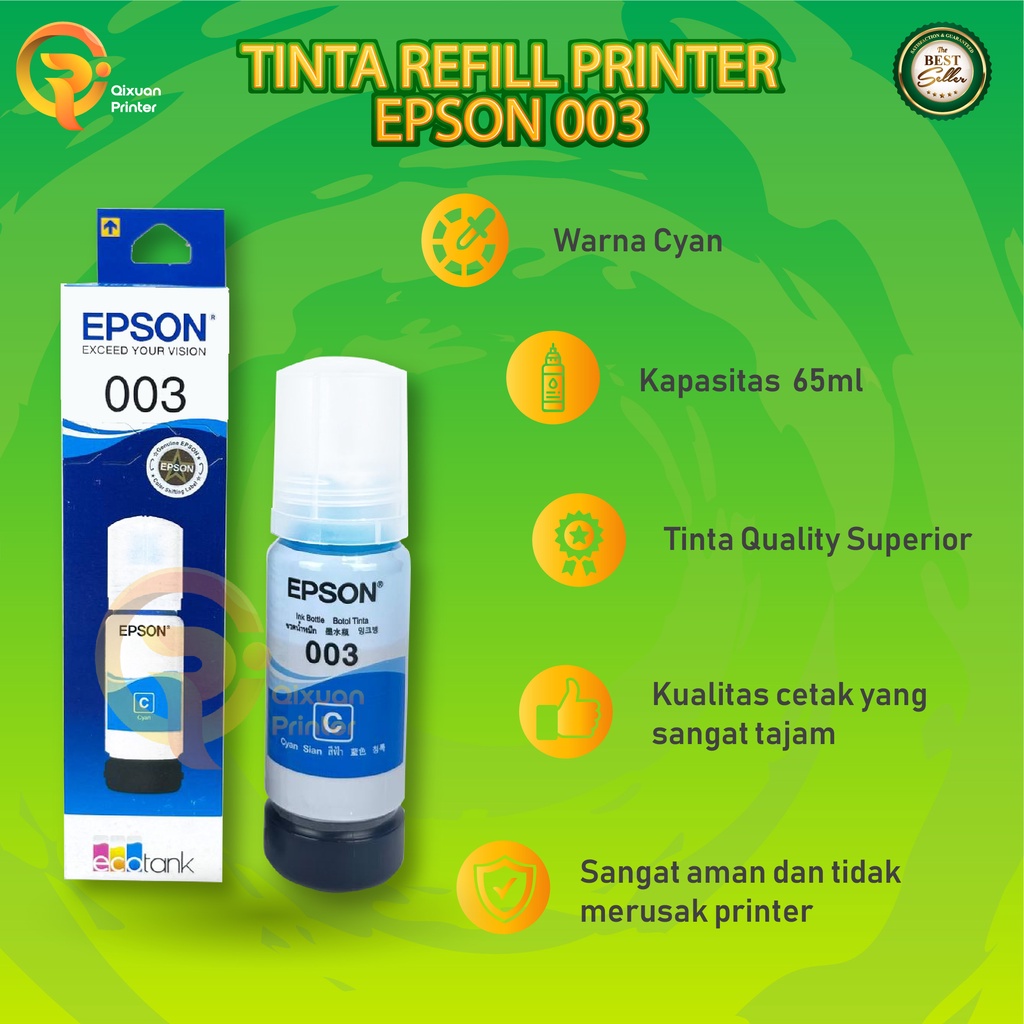 Jual Tinta Epson 003 Compatible Isi Ulang Printer L1110 L5190 L3150 L3110 Shopee Indonesia 9055