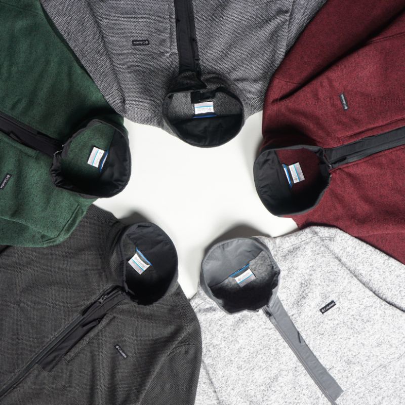 Sweater Weather Full Zip férfi polár pulóver - kék