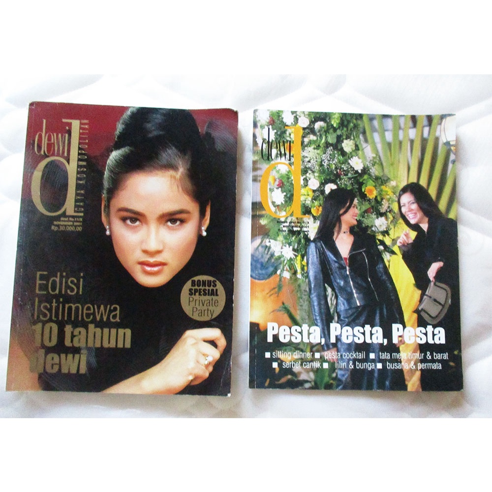 Jual Majalah DEWI Edisi No.11/X Bulan November Tahun 2001 + Bonusnya