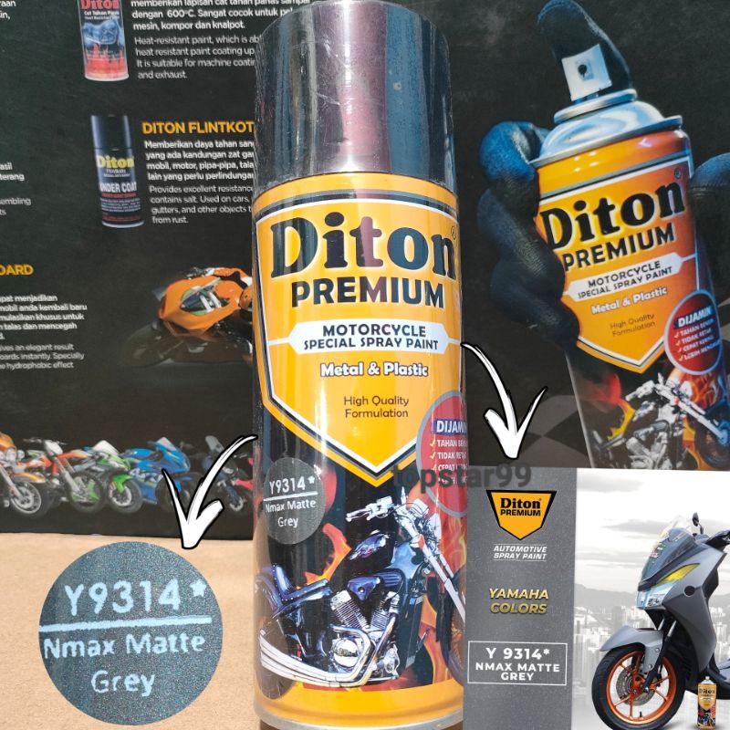 Jual Pilok Pilox Cat Semprot Diton Premium 9314 Abu Abu Doff Dop Nmax