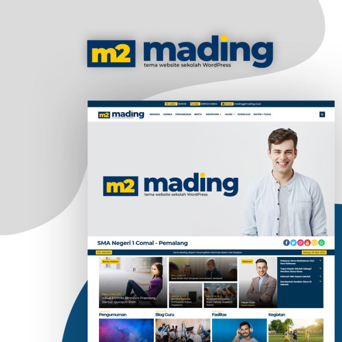 Jual Wp Template Mading Ciuss Creative | Shopee Indonesia