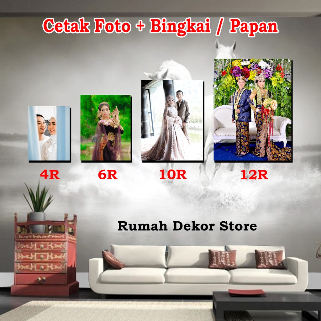 Jual Cetak Foto Bingkai Mdf Tebal Mm Walldekor Hiasan Dinding Fotoblok Frame Shopee