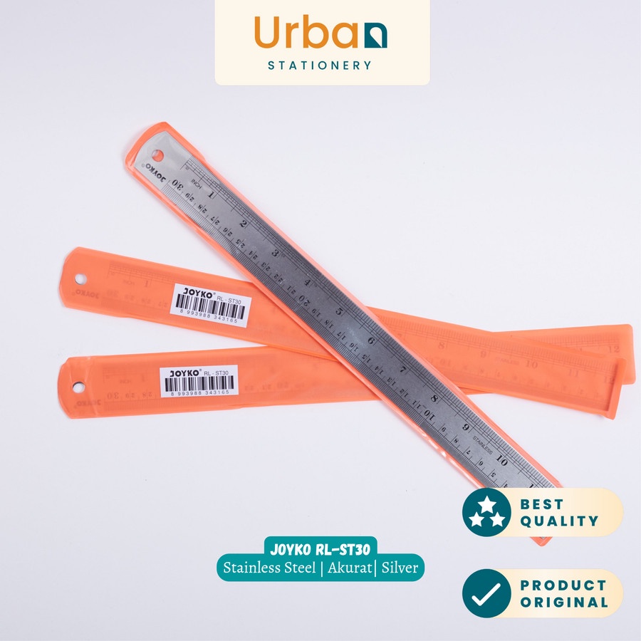 Jual Stainless Steel Ruler/Penggaris Besi Joyko RL-ST30 30cm | Shopee ...