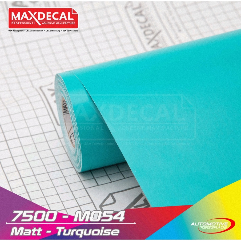 Jual Maxdecal 7500 M054 Turquois Sticker Skotlet Stiker Matte Doff