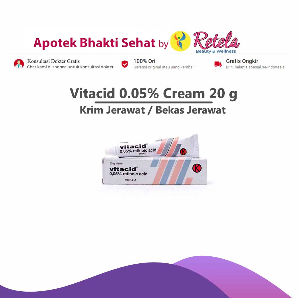 Jual VITACID 0.05% CREAM 20GR | Shopee Indonesia