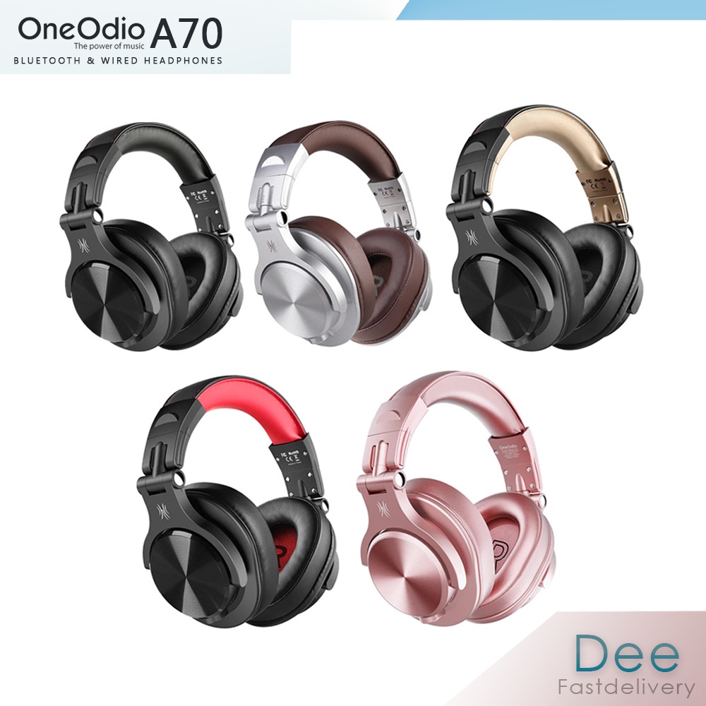 Oneodio A70 Wireless Headphones with 72Hrs Playtime Extar Bass Sound and  Jack Lock System Foldable Headset