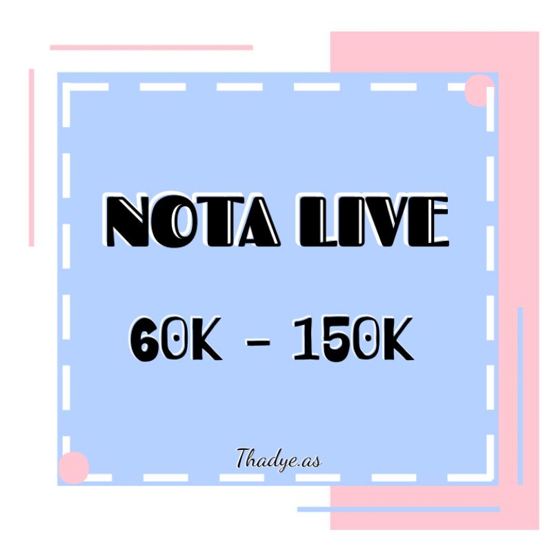 Jual Nota Live 1kg 60k 150k Shopee Indonesia 0349