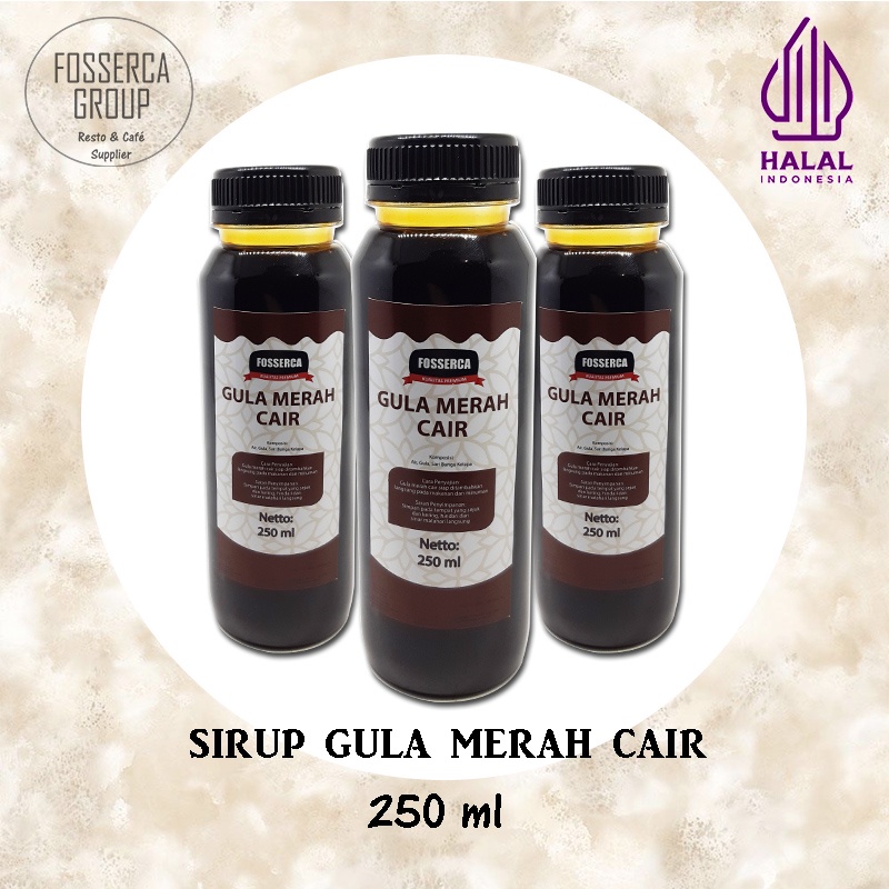 Jual Gula Aren Cair Gula Merah Cair Brown Sugar Syrup 250 Ml