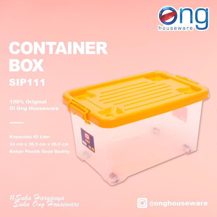 Jual Storage Box Container Kontainer Box Kotak Penyimpanan Plastik ...