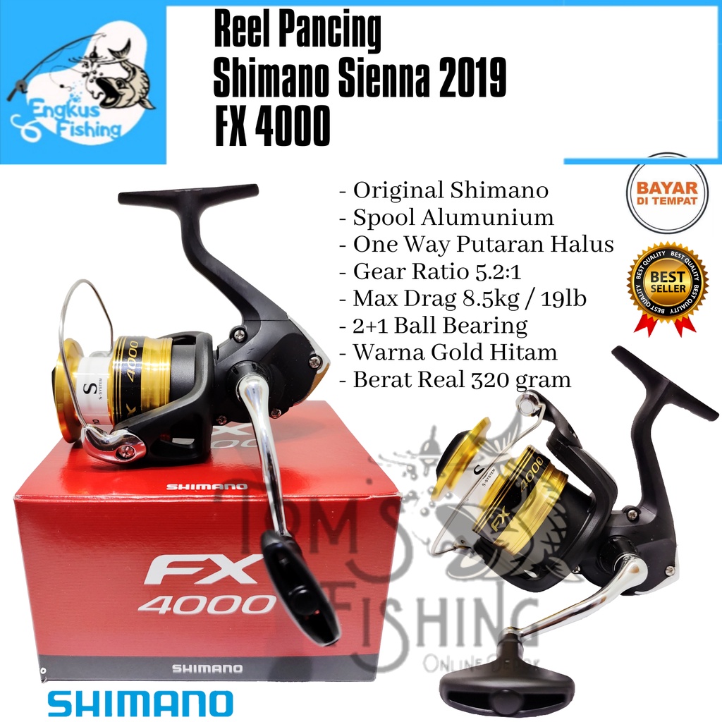 shimano sienna 2019 FG Spinning Reel — Natural Sports a roller bearing and Shimano gears Shimano Spinning Reel 19 Sienna