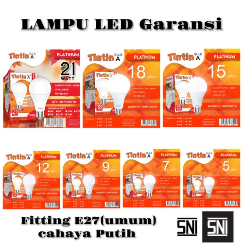 Jual Bohlam Led Tintin Bulat Platinum Type Tin Tin Harga Promo Shopee Indonesia