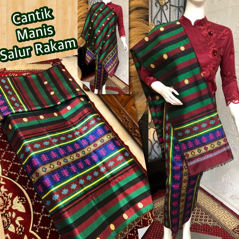 Jual Songket Cantik Manis Rakam & Salur Rakam / Songket Tenun Palembang ...