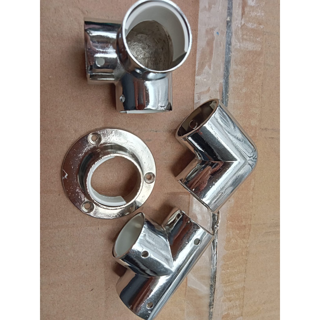 Jual Breket Sambungan Rollet Gordyn Siku Rell Gorden T | Shopee Indonesia