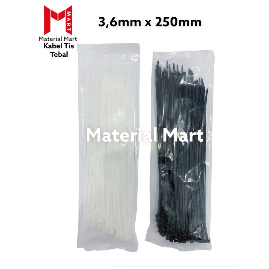 Jual Kabel Ties Putih Cm Cable Ties Kabel Tis Hitam Mm Pcs Material Mart