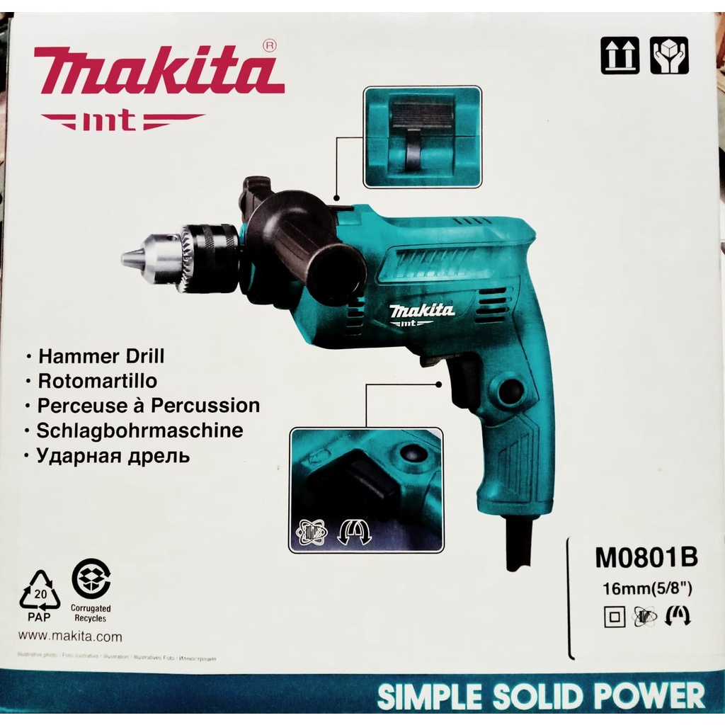 Jual MESIN BOR LISTRIK 13MM IMPACT DRILL BETON BOLAK BALIK MAKITA