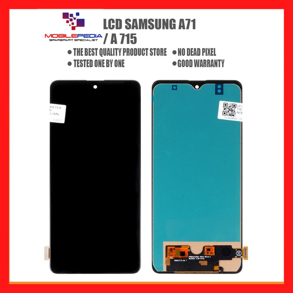 Jual LCD Samsung A71 / A715 Oled Fingerprint Small Original Fullset ...