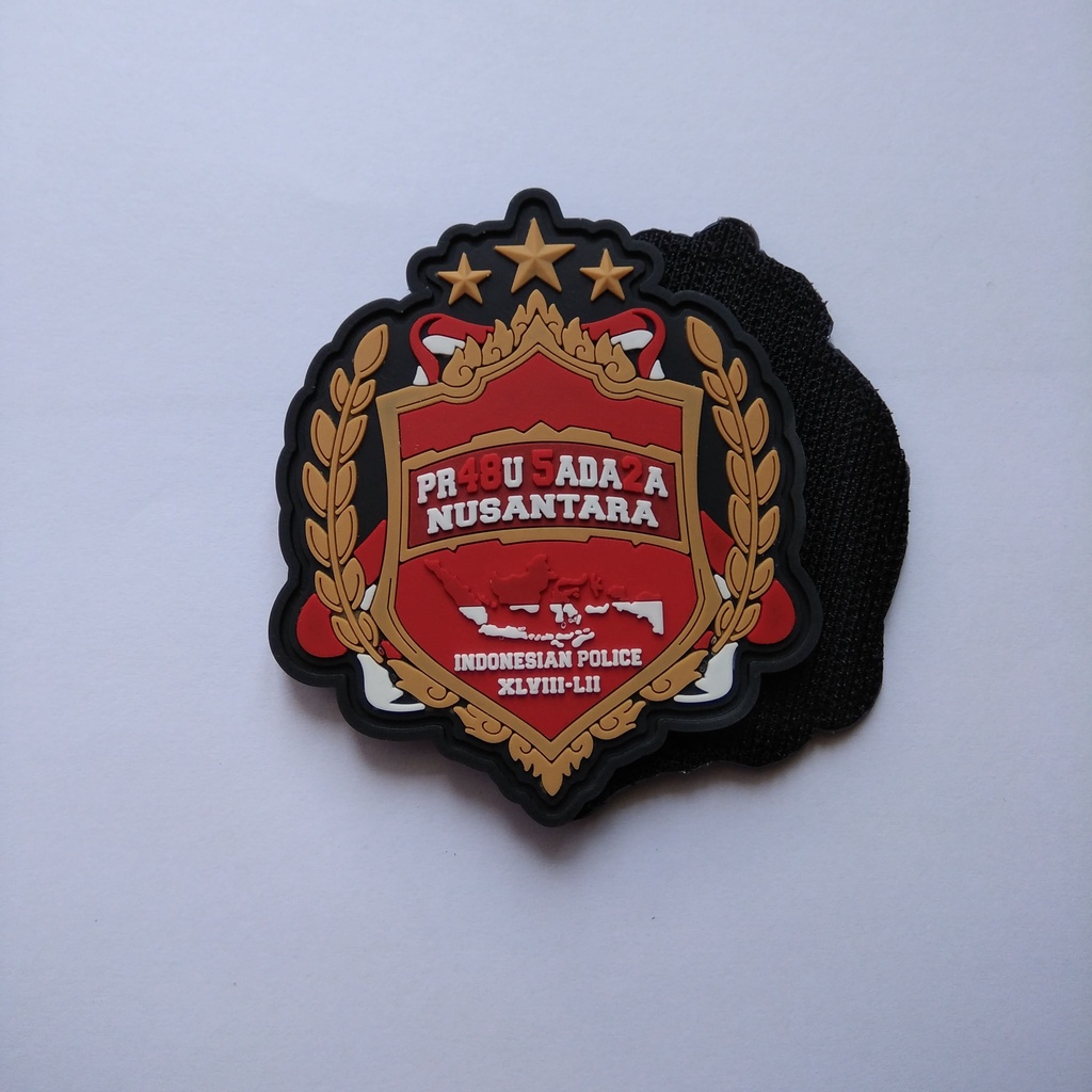 Jual Patch Rubber Prabu Sadara Baru Tempelan Karet Velcro Emblem