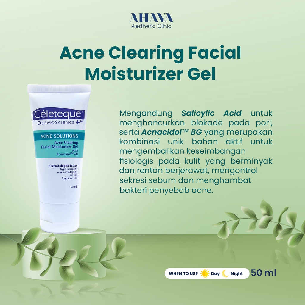 Jual CELETEQUE Acne Solution Acne Clearing Facial Moisturizer Gel