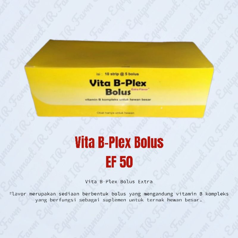 Jual Vita B-Plex Bolus Extra Flavour Isi 50 Bolus(10strip@5bolus ...