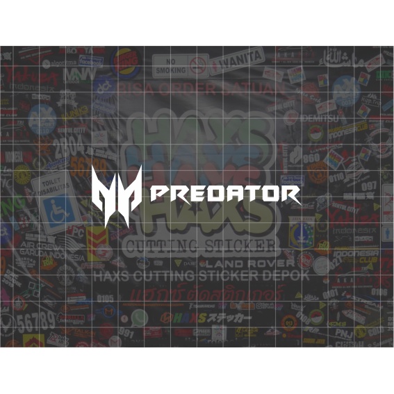 Jual Cutting Sticker Logo Predator Ukuran 8 Cm Untuk Motor Mobil V2 ...