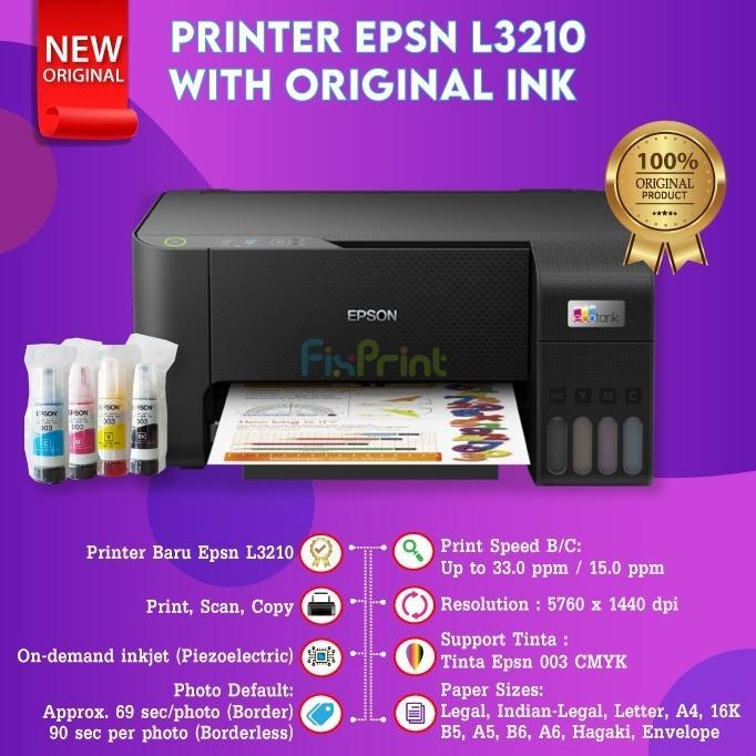 Jual Epsn Ecotank L3210 L3216 A4 All In One Ink Tank Printer Shopee Indonesia 7782