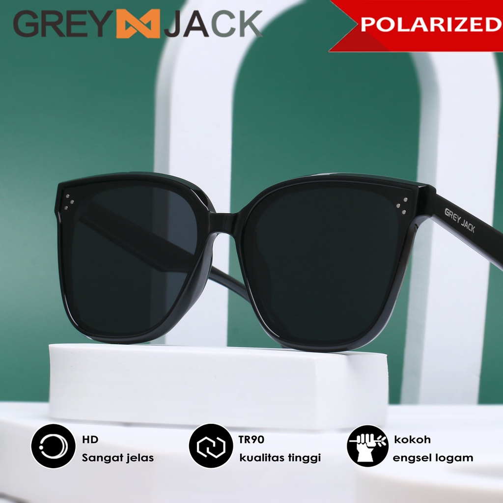 Jual Grey Jack Kacamata Hitam Sunglasses Korea Style Polarized Anti