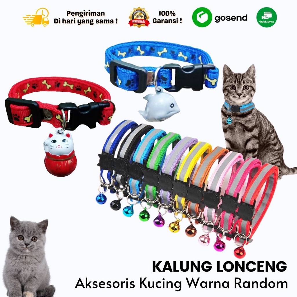 Jual Aksesoris Kucing Kalung Lonceng Varian Warna Random Shopee Indonesia