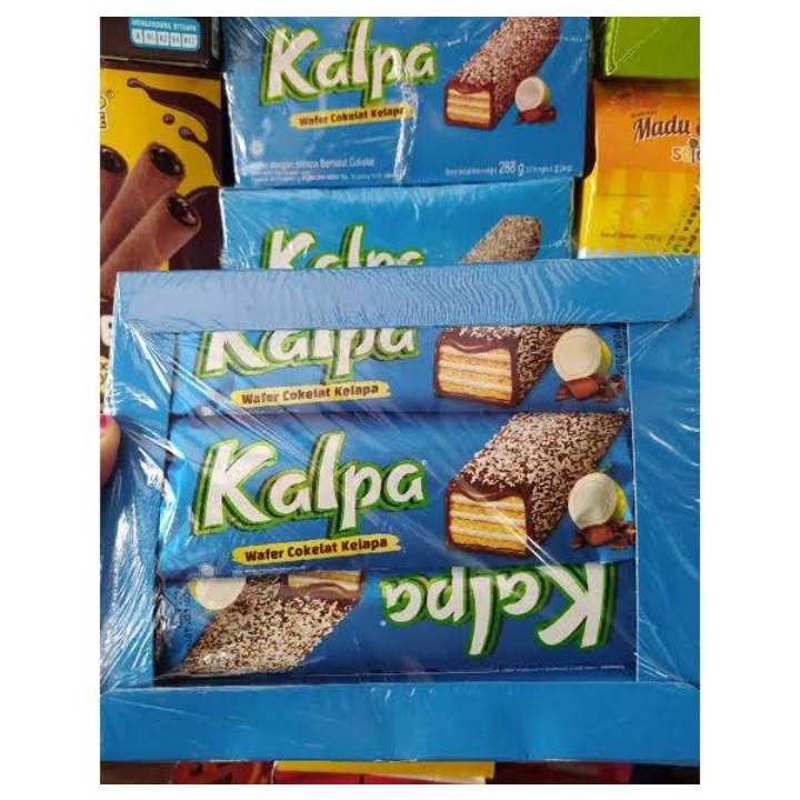 Jual MAYORA KALPA PER BOX WAFER COKELAT COKLAT KELAPA 24 GRAM JAJAN ...