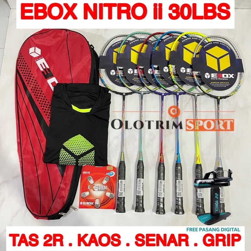 Jual Raket Badminton Ebox Nitro 28 ii Series Original | Shopee Indonesia