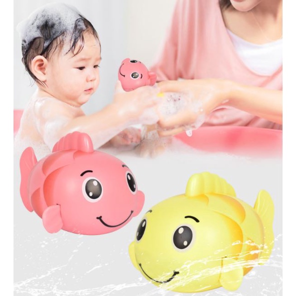 Jual Mainan Mandi Anak Bayi Bentuk Ikan Buntal Berenang Bergerak Di ...