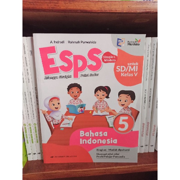 Jual BUKU ESPS BAHASA INDONESIA KELAS 5 SD ERLANGGA KURIKULUM MERDEKA ...