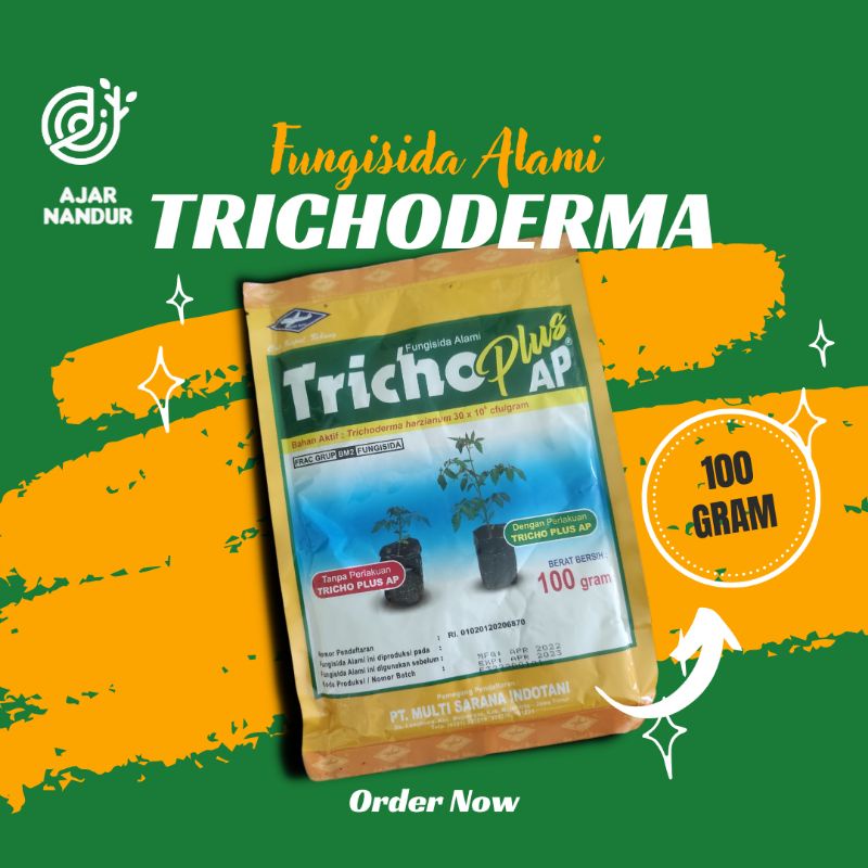 Jual Fungisida Alami Tricho Plus Ap 100 Gram Cap Kapal Terbang Trichoderma Shopee Indonesia 