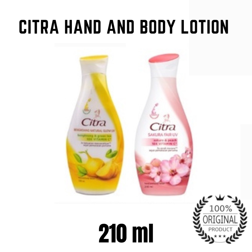 Jual Citra hand and body lotion 210ml Shopee Indonesia