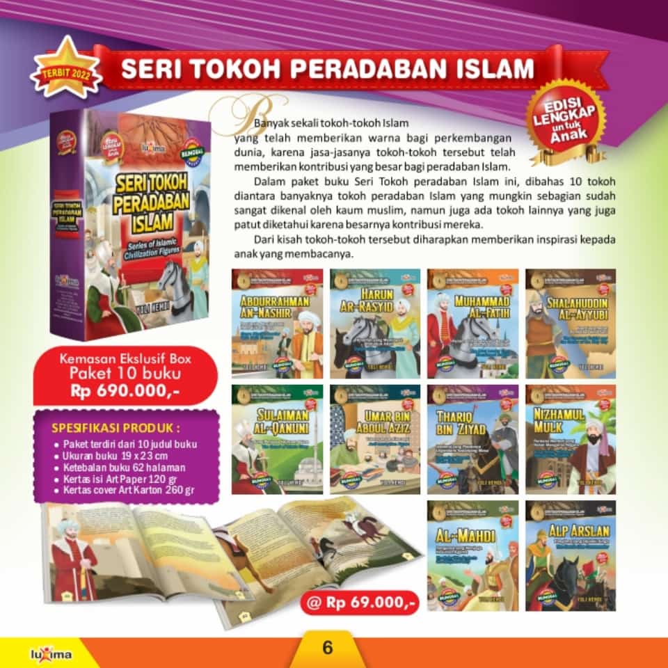 Jual Buku Bacaan Anak Seri Paket Tokoh Peradaban Islam Berisi 10 Buku ...