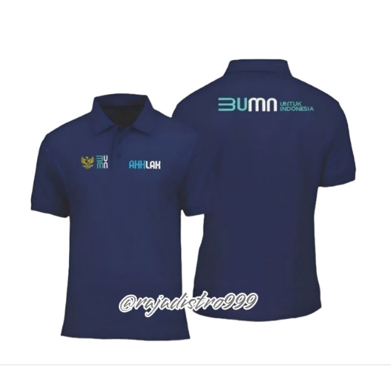 Jual Kaos Polo Shirt Bumn Logo Bordir Kaos Kerah Kaos Polo Bumn