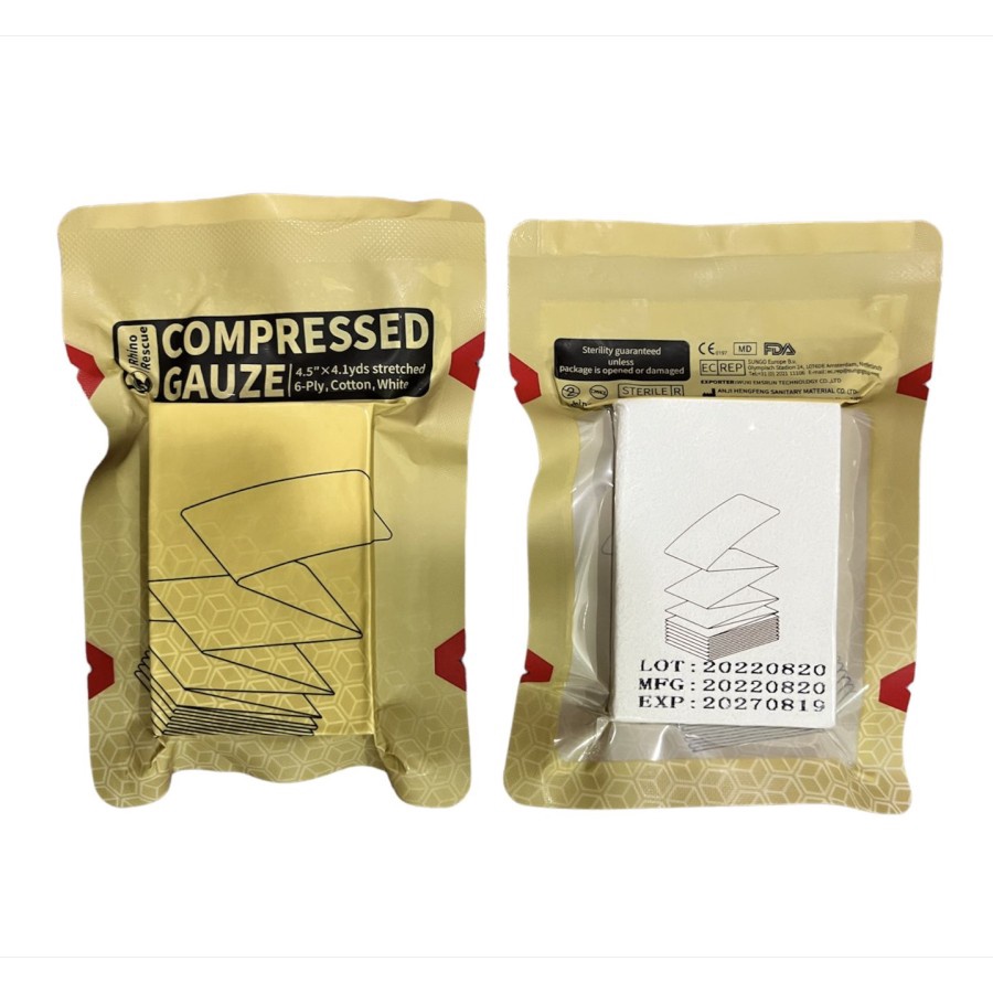 Jual Combat Compressed Sterile Gauze Z Fold Hemostatic TCCC IFAK Tactical P3K Shopee Indonesia