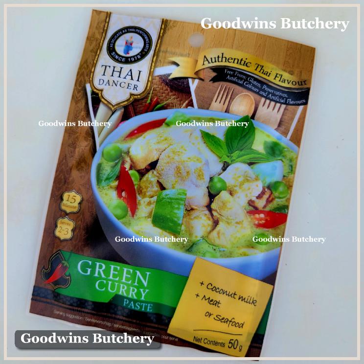 Jual Thai GREEN CURRY PASTE Thai Dancer 50g | Shopee Indonesia
