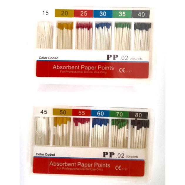 Jual Dental Paper Point 1540 dan 4580 Gigi Shopee Indonesia