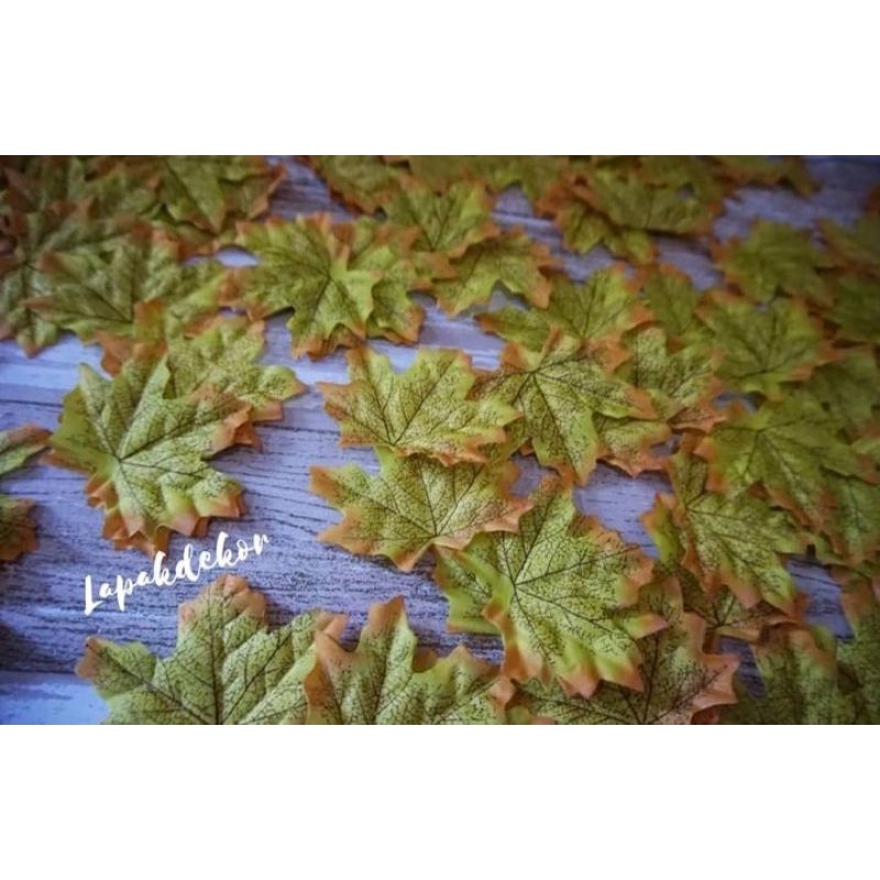 Jual 10 pcs Props fotografi daun maple daun maple artificial craft ...