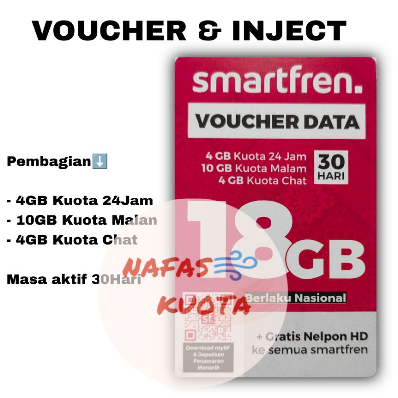 Jual Isi Ulang Kuota Voucher Smartfren 4GB 6GB 12GB Nonstop Unlimited ...