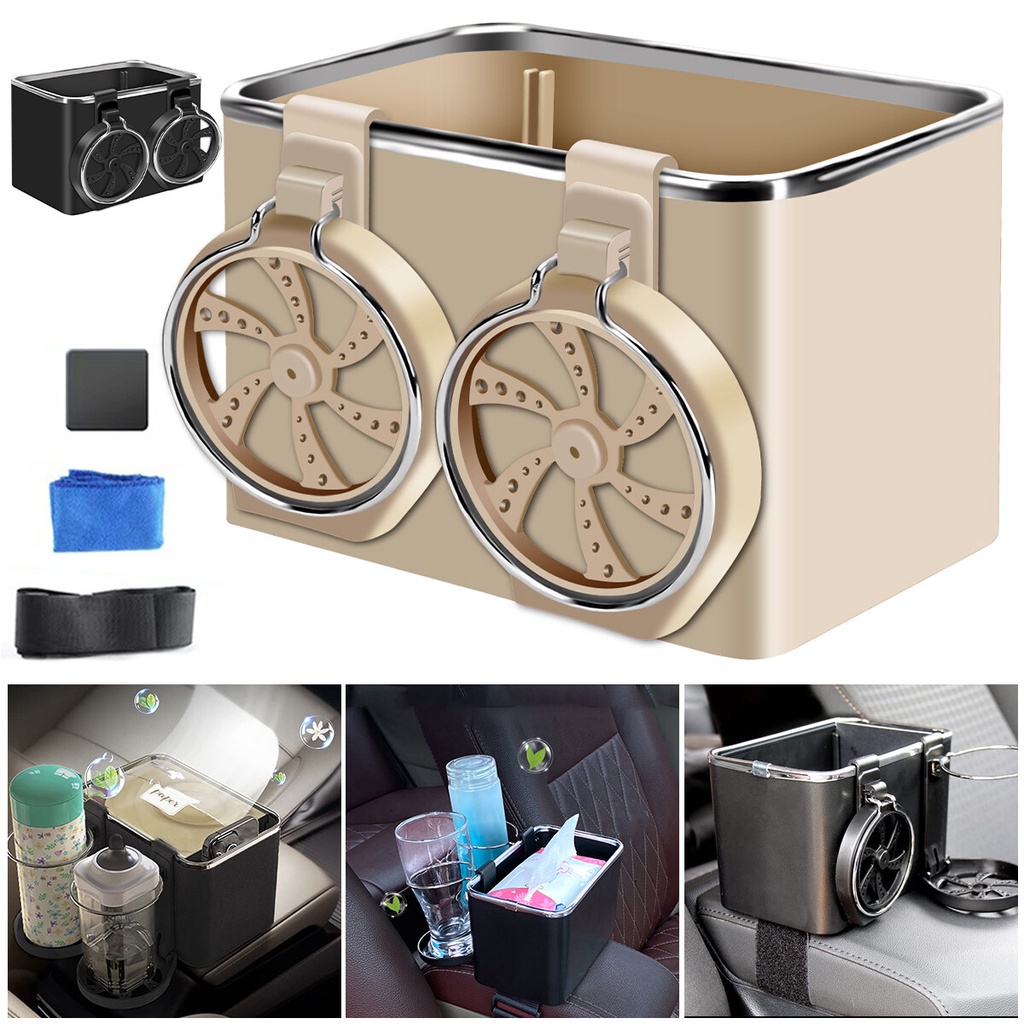 Jual { Omg } Tempat Tissue Mobil Dengan 2 Cup Storage Box Car Kotak ...
